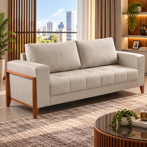 Sofá L & A Estofados Living Miami | ELETRO KIT