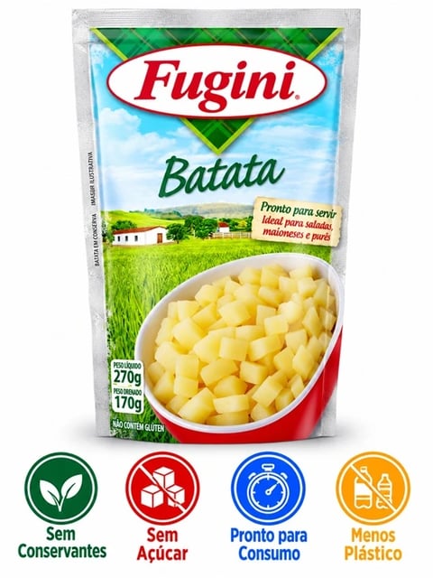 SACHE VEGETAIS FUGINI BATATA 36x170G | Central de Negócios B2B