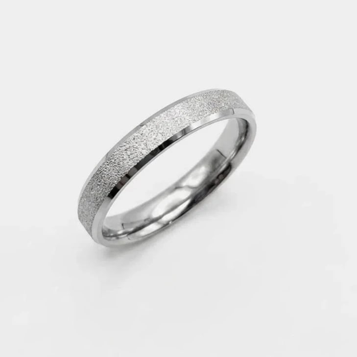 Aliança Diaman Craquelada 4mm | Like Joias e Acessórios