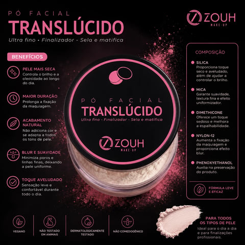 Pó solto translucido 15g | Loja Chrysdape