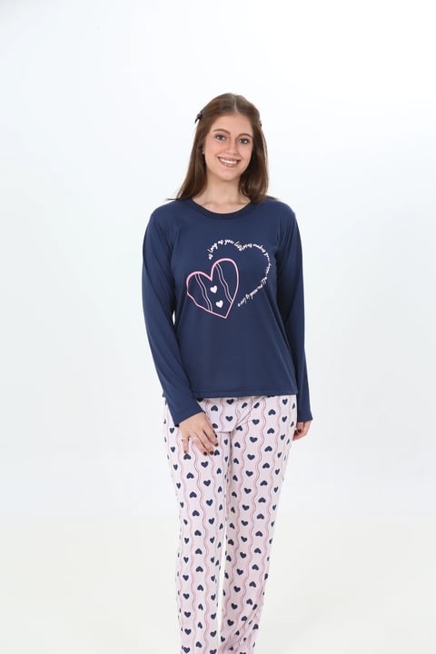 PIJAMA ESTAMPAS VARIADAS MALHA FRIA | Gatto Style