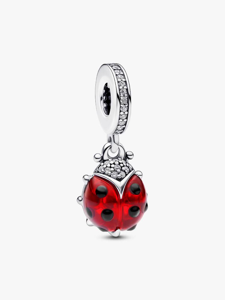 Charm pendente joaninha vermelha | Like Joias e Acessórios