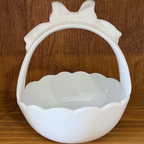 Cesta com Laço | Nah Porcelanas