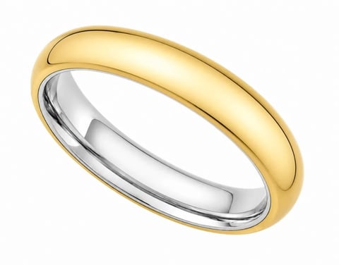 Aliança Basic Abaulada 6mm Moeda Antiga | Like Joias e Acessórios