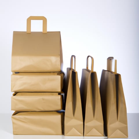 Saco kraft delivery 100un | Linqui