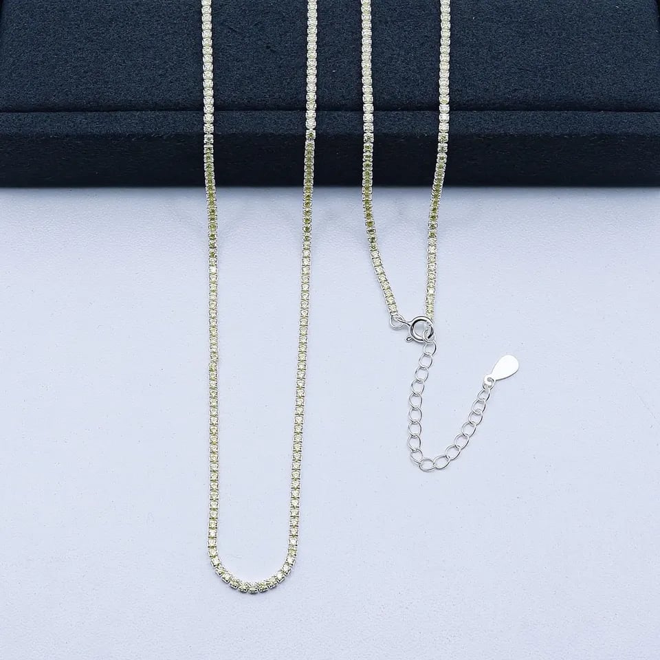 C5-29 COLAR RIVIERA AMARELA 2MM 40+5CM | Everest Jóias