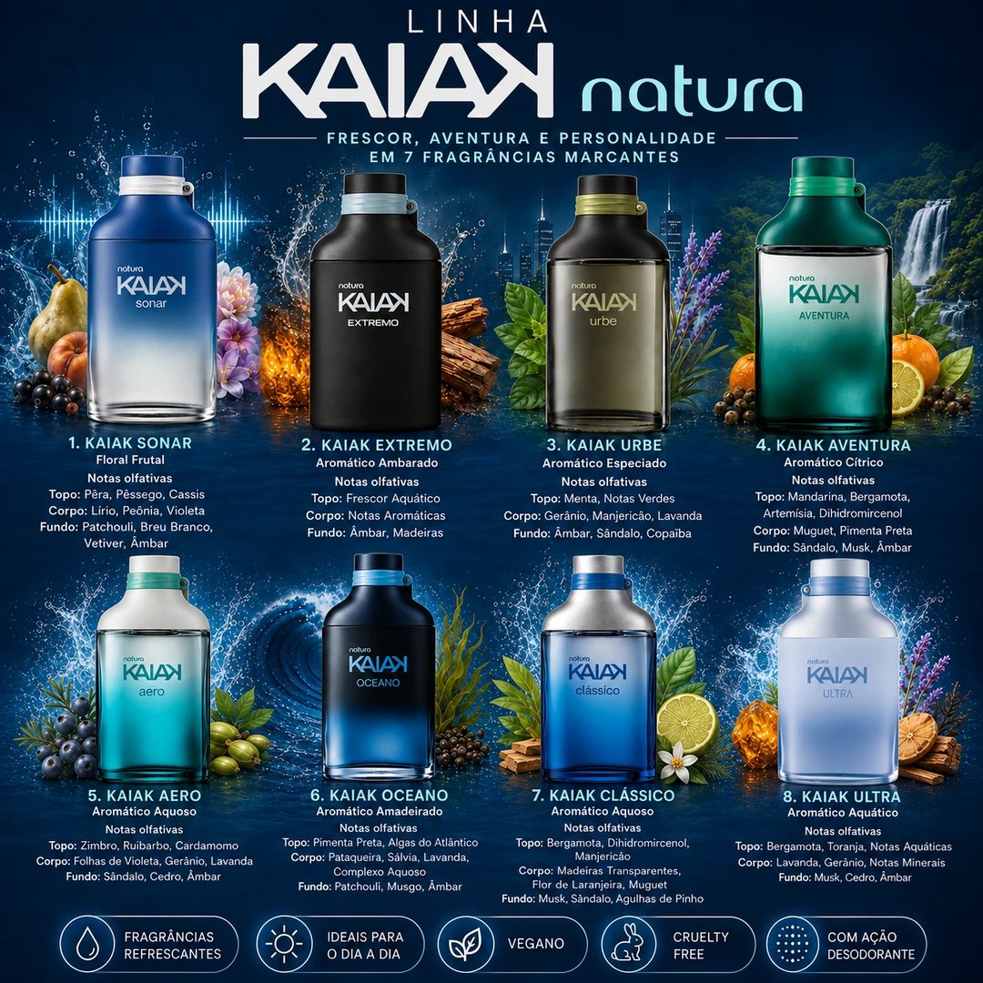 Perfume Kaiak Masculino 100ml | Loja Chrysdape
