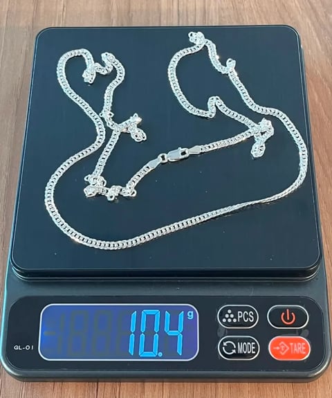 L1-49 CORRENTE GRUMET ELO DUPLO 3MM 70CM | Everest Jóias