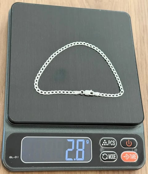 L2-45 PULSEIRA GRUMET 3,2MM 21CM | Everest Jóias