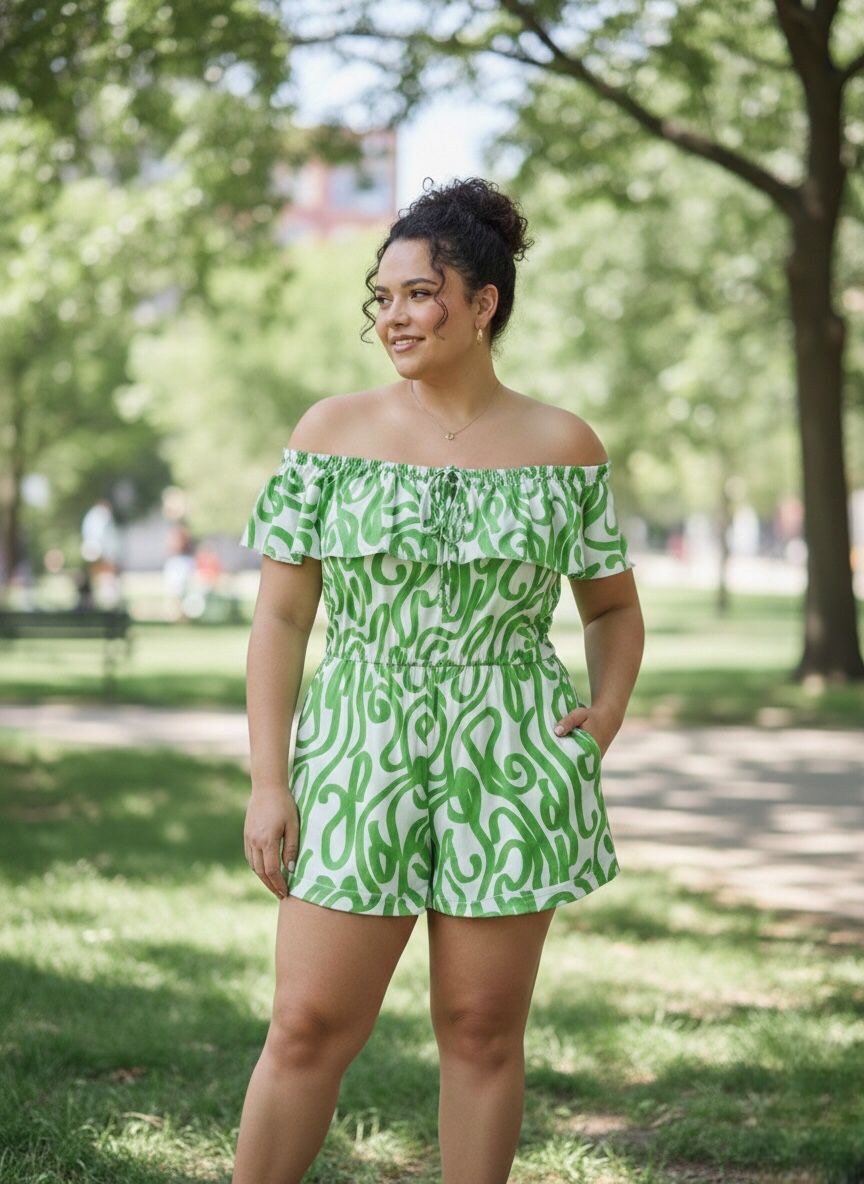 Macaquinho Plus Size PS86 | Dryffer Fashion