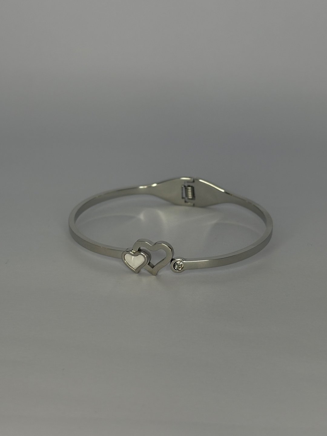 Bracelete aço prata | X1joias