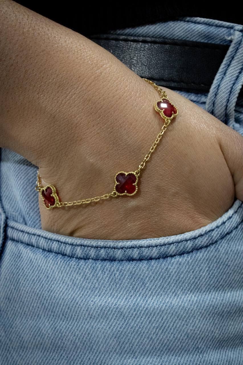 PULSEIRA VAN CLEEF VERMELHA | Everest Jóias