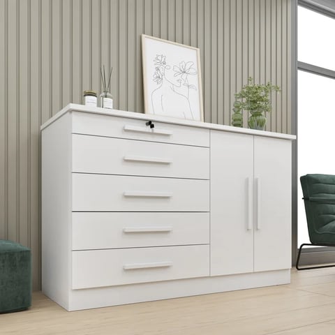Cômoda TCIL Istambul com 5 Gavetas | ELETRO KIT