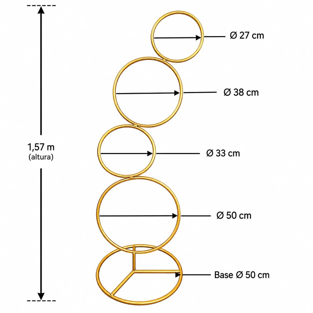 ARCO 4 ARGOLAS 27/38/33/50 DIAM | ART'S FERRO