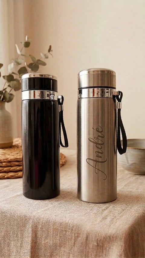 Garrafa Térmica Luxury 800mL | Personalizável | Like Joias e Acessórios