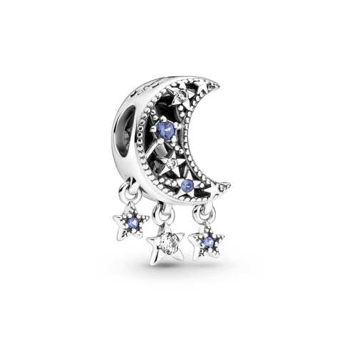 Charm Estrela e lua crescente | Like Joias e Acessórios