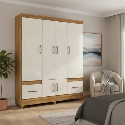 Roupeiro Moval MS912 6 Portas e 2 Gavetas | ELETRO KIT