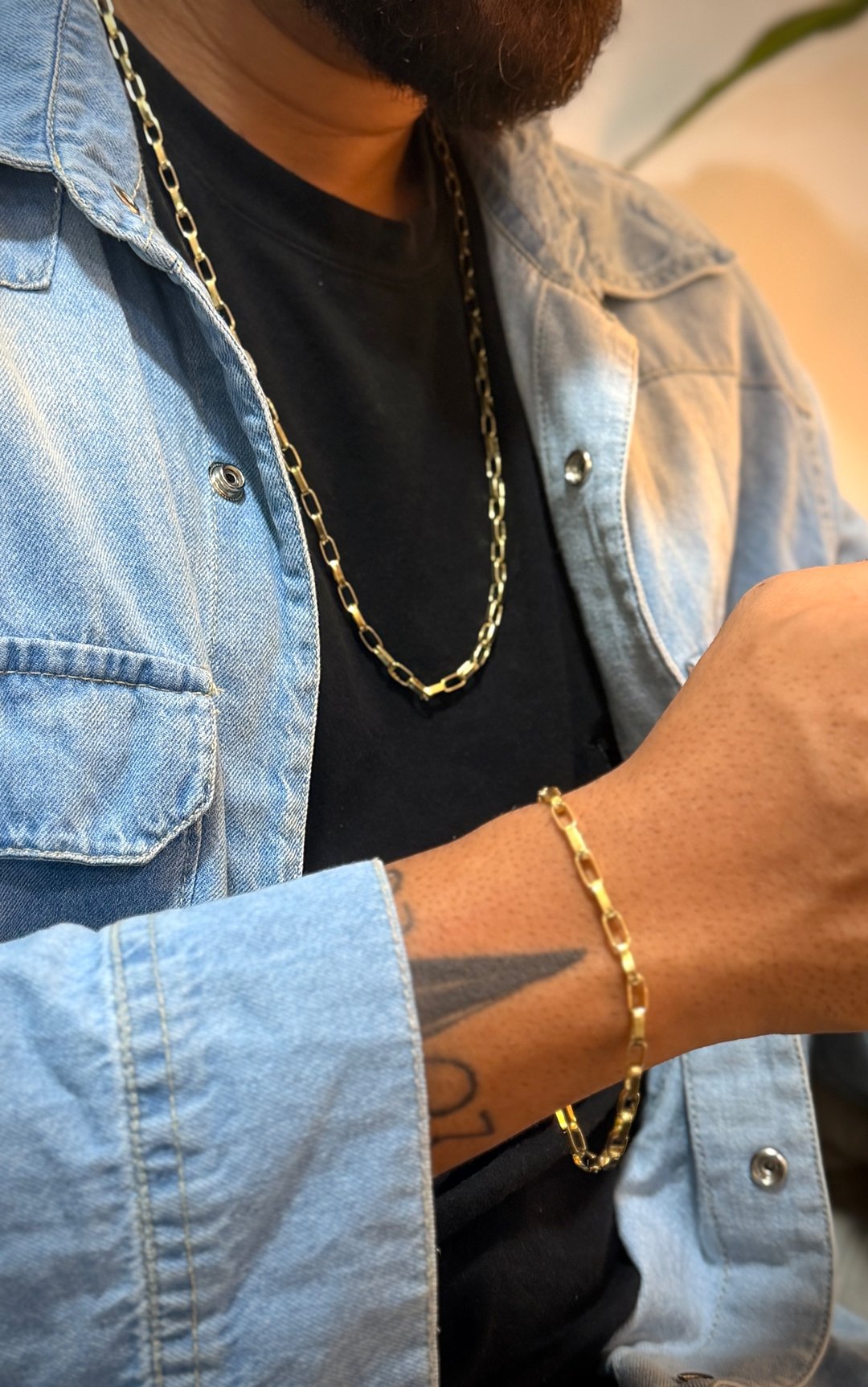 CONJUNTO CORRENTE + PULSEIRA CARTIER DE 3MM | Everest Jóias (2)