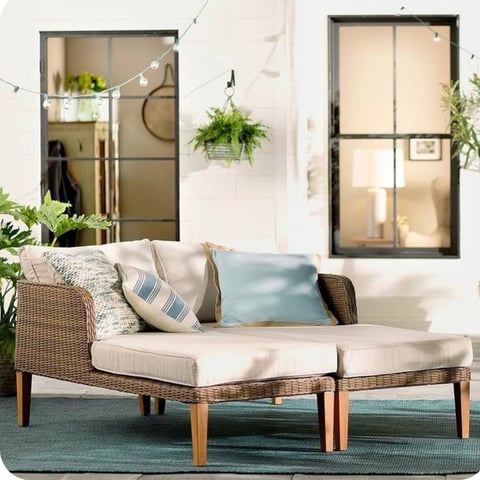 Chaise Long Duo Confecção Em Junco Sintético MC | Casa do Lírio