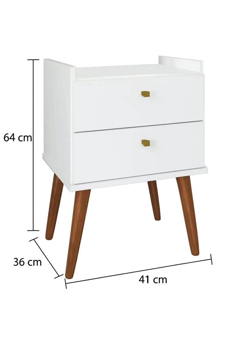 Mesa de Cabeceira Fiorello Aroma com 2 Gavetas | ELETRO KIT (3)