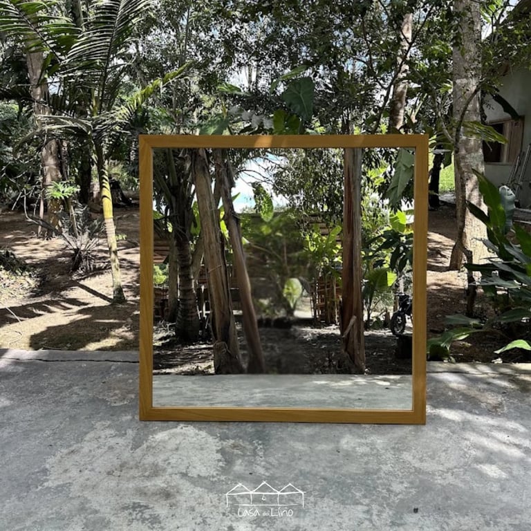 Moldura De Tatajuba Com 5 cm De Espessura - Incluso Espelho | Casa do Lírio (2)