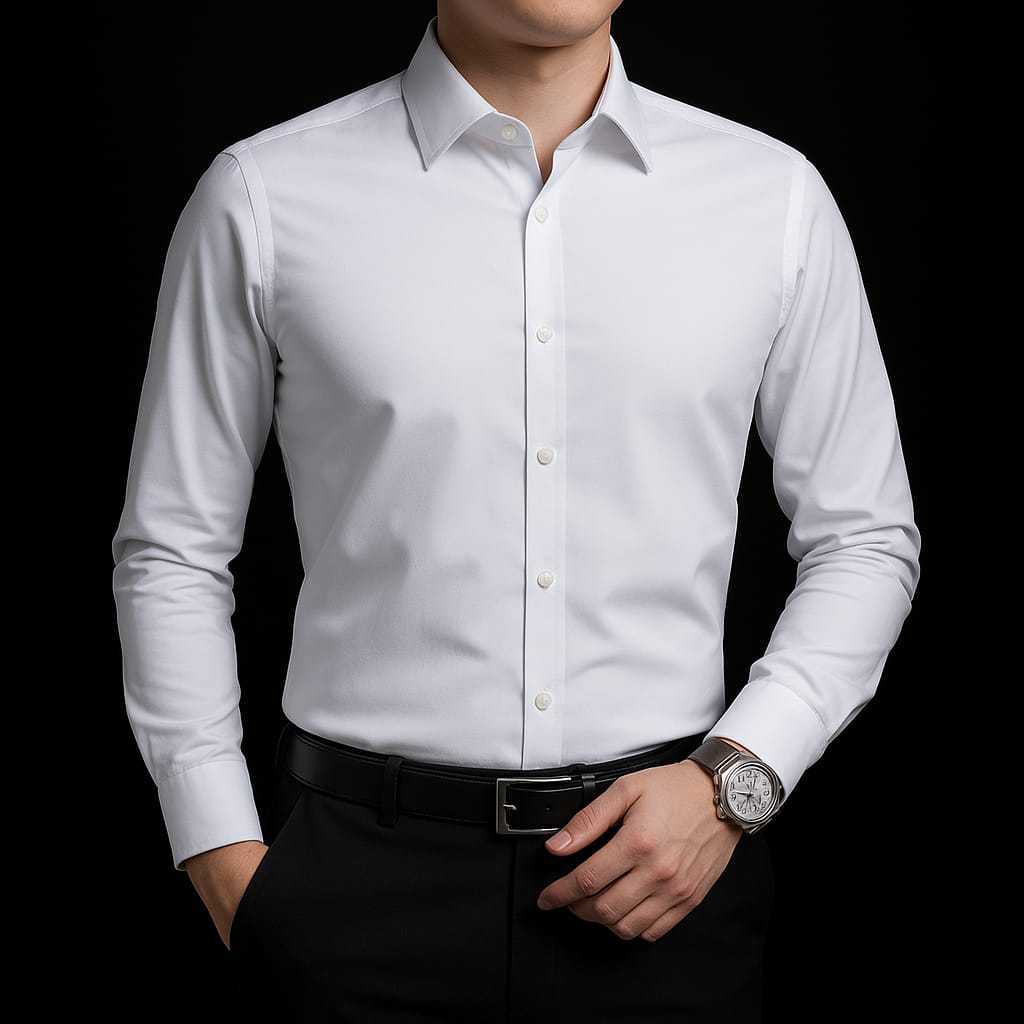 Camisa social slim branca | Linqui