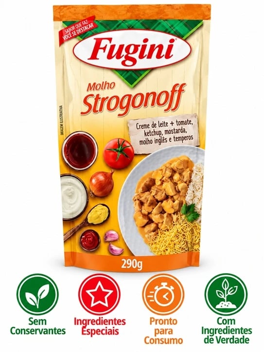 MOLHO FUGINI STROGONOFF SACHE 32X290G | Central de Negócios B2B