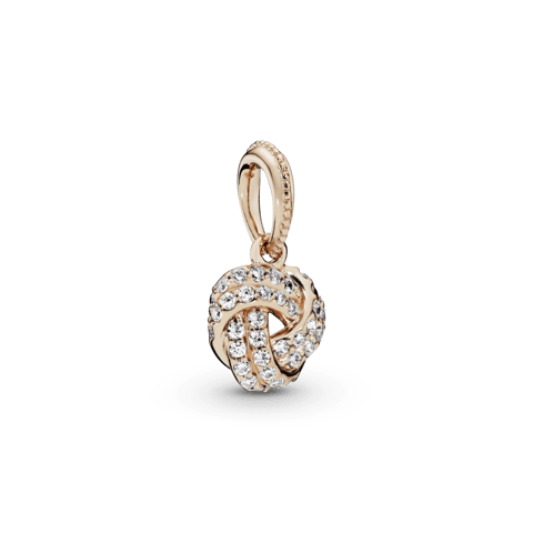 Charm Pendente Rosetm Nó Do Amor | Like Joias e Acessórios