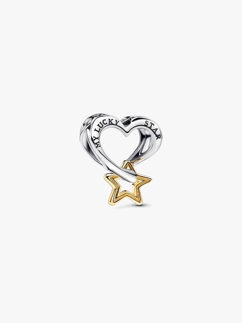 Charm Coração e Estrela da Sorte | Like Joias e Acessórios