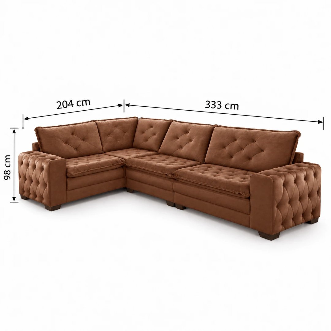 Sofá Maguimóveis de Canto Atalaia 1066 3+2+2 Lugares | ELETRO KIT (2)