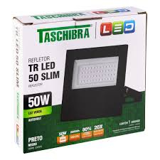 REFLETOR LED 50W TASCHIBRA 6500K | Evidenci distribuidora
