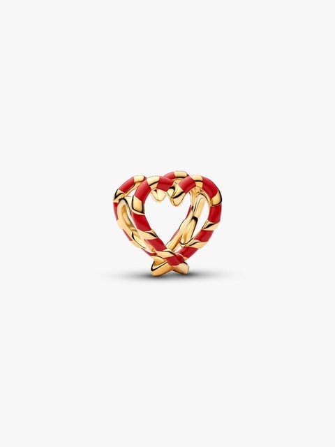 Charm de Coração Vazado de Bengala Doce | Like Joias e Acessórios