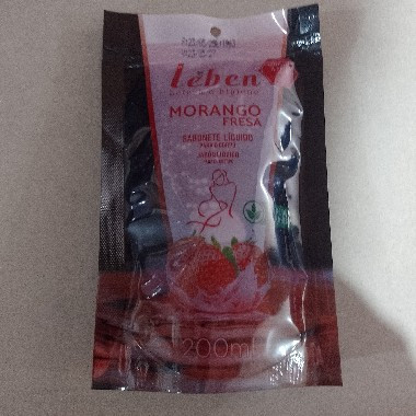 SABONETE LIQUIDO LEBEN 200ML (REFIL) MORANGO | Evidenci distribuidora