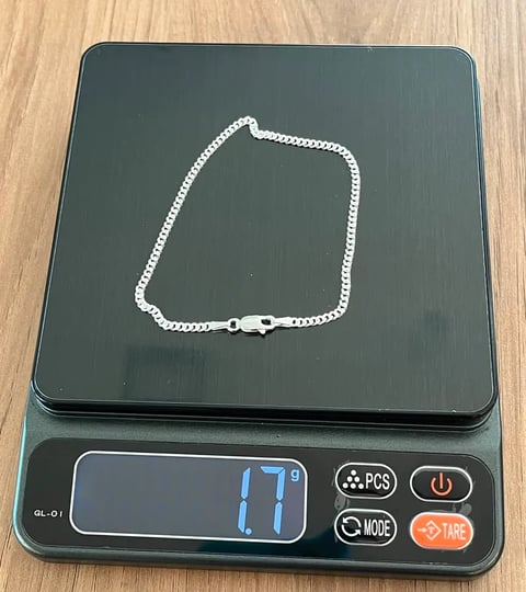 L4-23 PULSEIRA GRUMET 2,1MM 20CM | Everest Jóias
