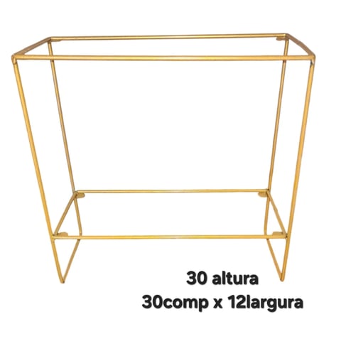 PRATELEIRA MESA RETA 30ALTX30X12 | ART'S FERRO
