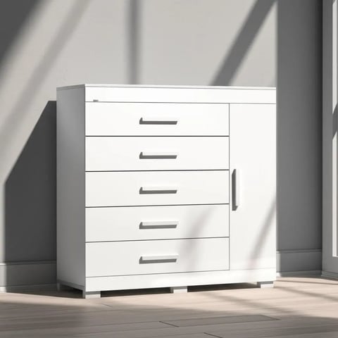 Cômoda ACP Rayane Prime com 5 Gavetas e Sapateira | ELETRO KIT