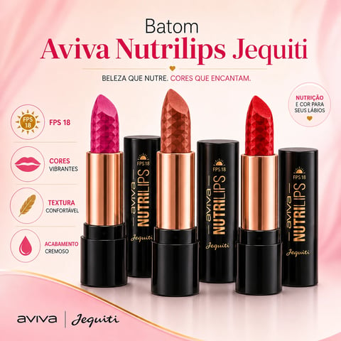 Batom AVIVA NUTRILIPS FPS18 | Loja Chrysdape