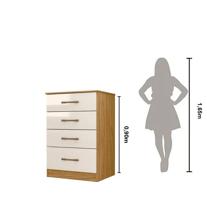 Cômoda Moval MS913 com 4 Gavetas | ELETRO KIT (3)