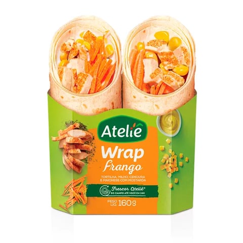 Wrap de frango light | Linqui
