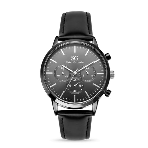 Relógio Masculino Chrono Murray com Pulseira Preta e Fundo Preto | Like Joias e Acessórios