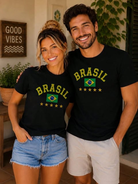 Blusa Blusinha do Brasil Camiseta do Brazil Copa do Mundo | Linqui