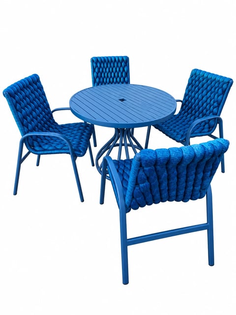 Conjunto de Mesa + 04 Cadeiras lima | Traços e Tramas