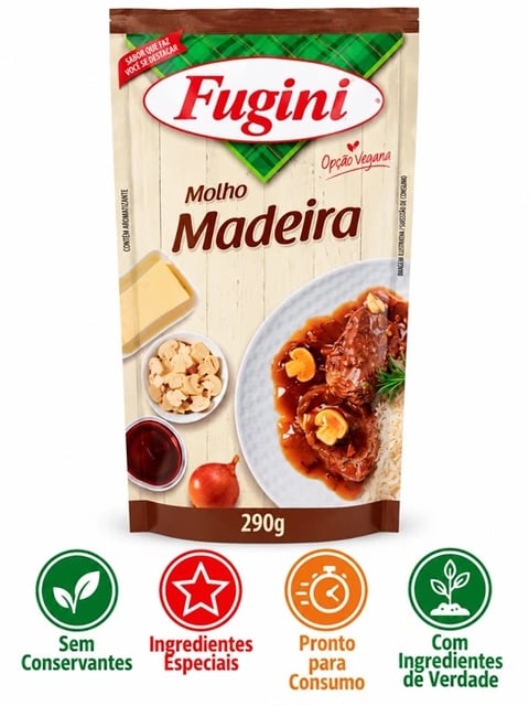 MOLHO FUGINI MADEIRA SACHE 36X290G | Central de Negócios B2B
