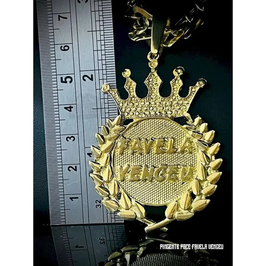 PINGENTE POZE FAVELA VENCEU | Everest Jóias