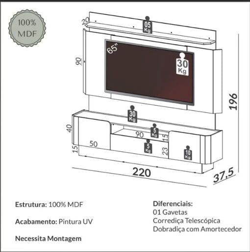 Home Dalla Costa TB116L | ELETRO KIT (4)