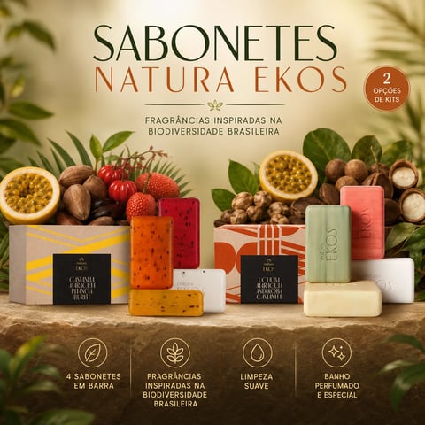 Sabonete EKOS 04 unids 100g | Loja Chrysdape