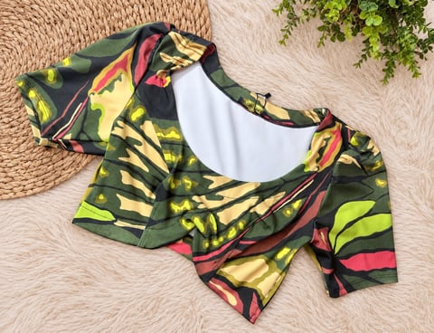 Blusa cropped estampada BL183 | Dryffer Fashion