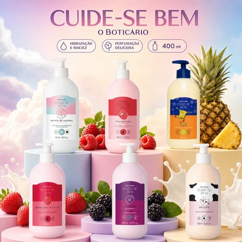Creme Corporal CUIDE-SE BEM 400ml | Loja Chrysdape