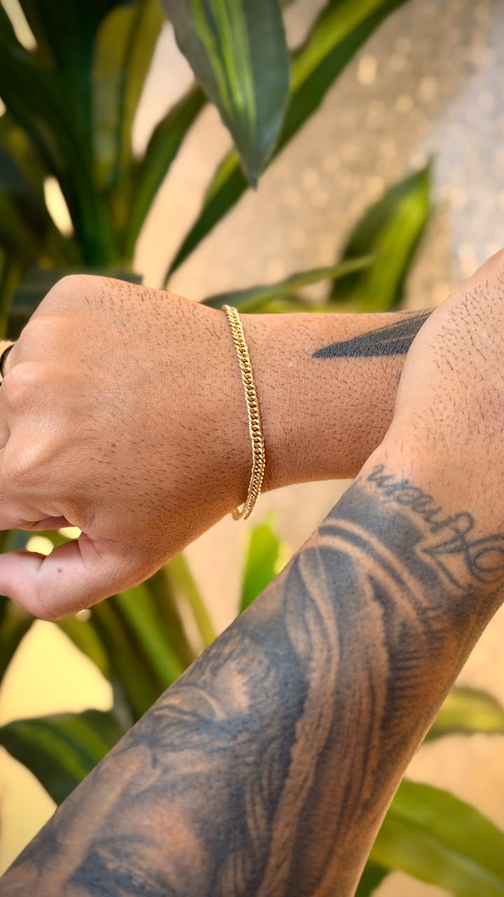 PULSEIRA GRUMET DUPLA DE 4MM | Everest Jóias