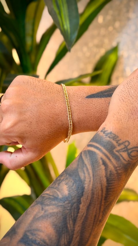 PULSEIRA GRUMET DUPLA DE 4MM | Everest Jóias